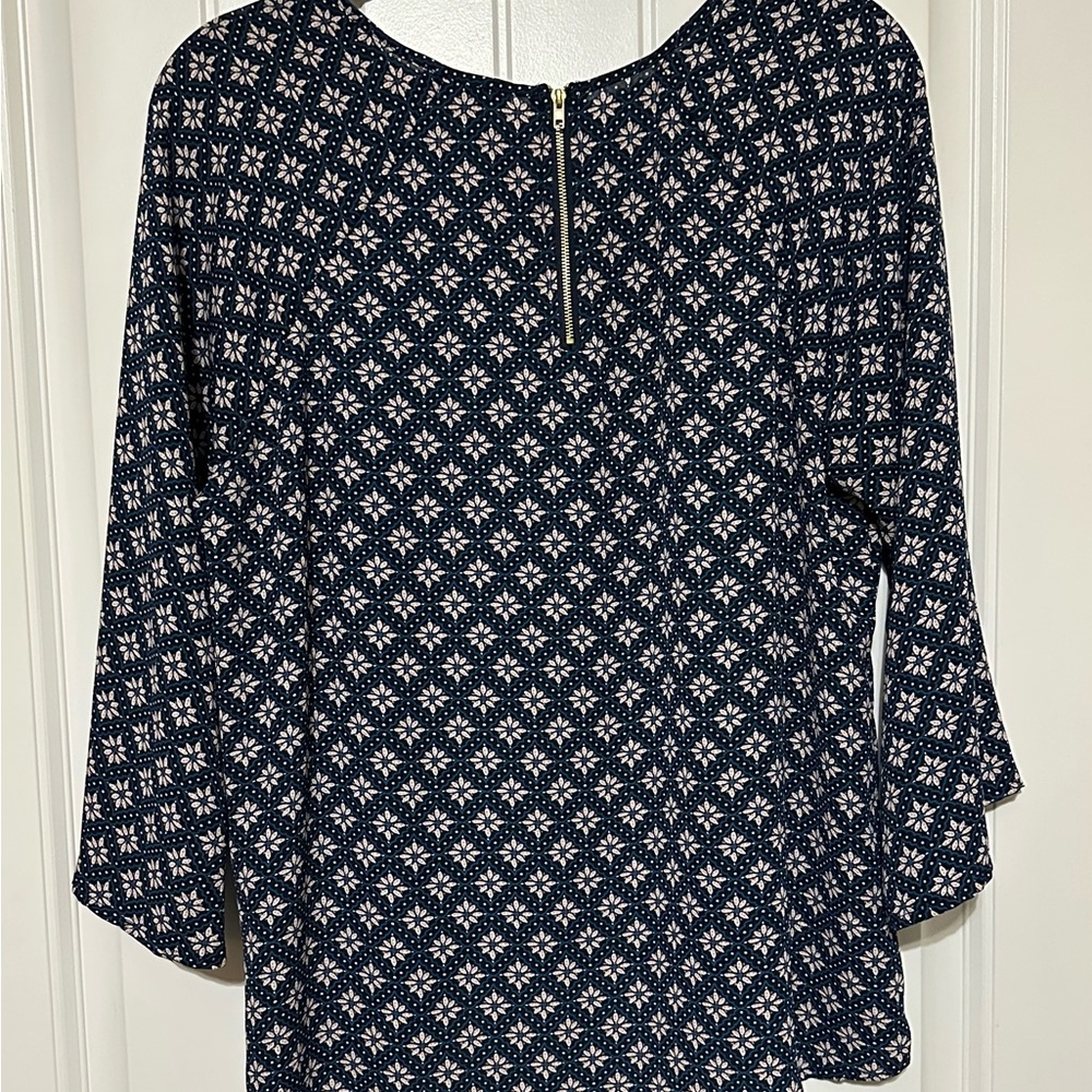 Papermoon teal blue print blouse - Picture 2 of 4